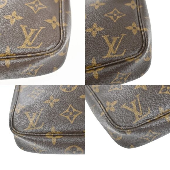 LOUIS VUITTON Pochette Accessoires Hand Bag Monogram Leather BN - Picture 7 of 14